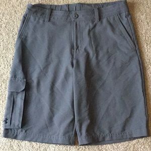 Under Armour Youth XL Loose Golf Shorts Gray Adjustable Band